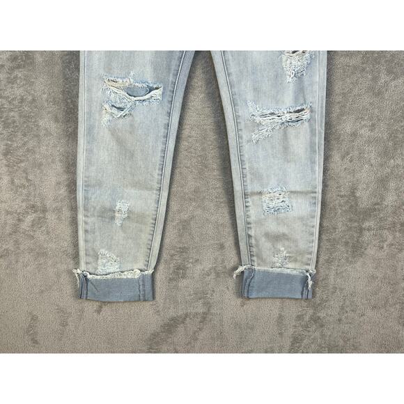 One Teaspoon Jeans Size 25 Awesome Baggies Cropped Distressed Free Love NWT - Picture 6 of 13